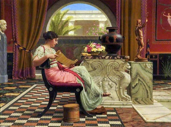 A Favourite Poet by John William Godward