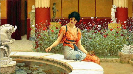 The Fish Pond by John William Godward