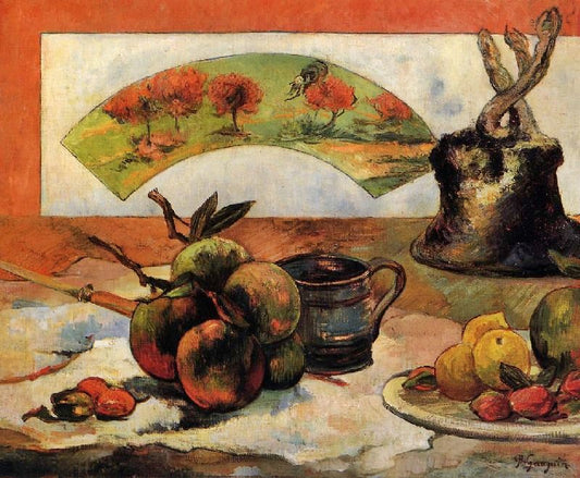 Still Life With Fan by Paul Gauguin