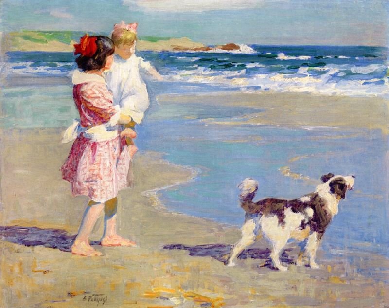 Playmates by Edward Potthast