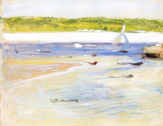 Windy Day Squam River by Edward Potthast