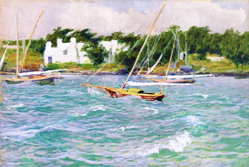 Windy Day, Bermuda Bay by Edward Potthast