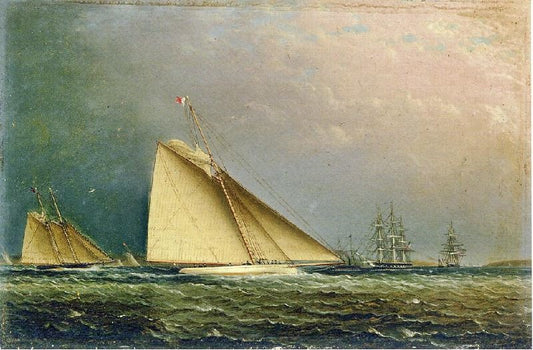 Puritan’ Racing Off Of Staten Island by James E. Buttersworth