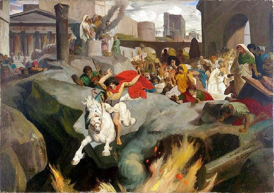 The Leap Of Marcus Curtius by Jean-Léon Gérôme