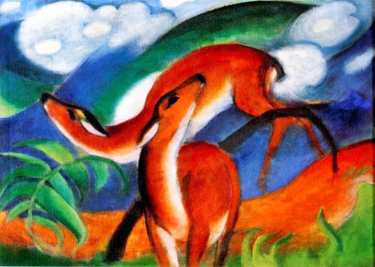 Red Deer Ii by Franz Marc