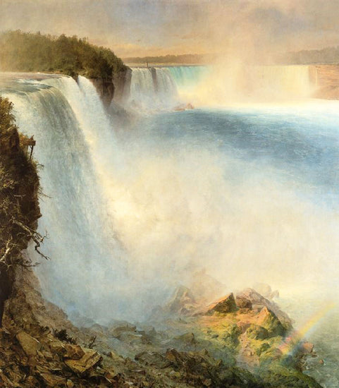 Niagara Falls From The American Side by Frederic Edwin Church