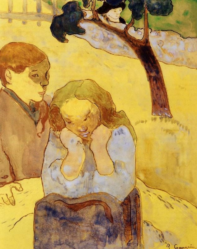 Human Misery by Paul Gauguin