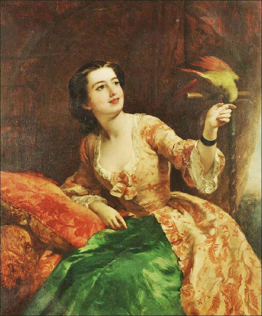 The Green Parrot by William Powell Frith
