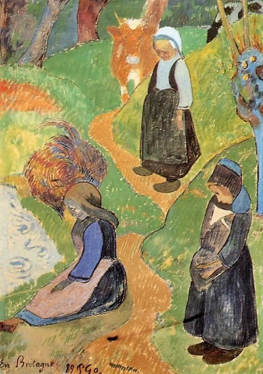In Brittany by Paul Gauguin