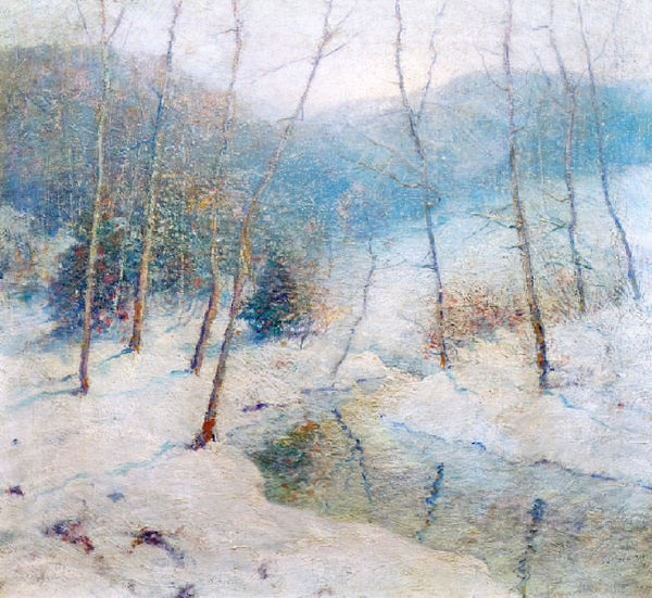 Snowy Winter Stream by Ernest Albert