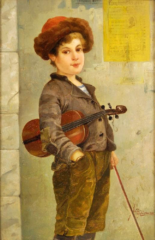The Little Violinist by Josef Wenzel Süss