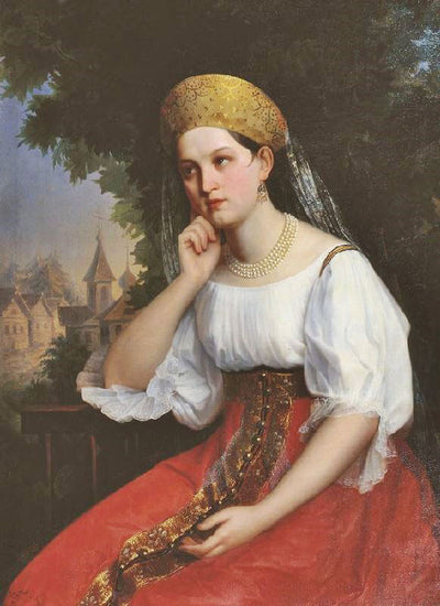 A Boyar Lady by Grigory Sedov