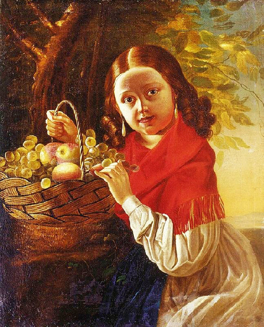Girl With Fruit by Ivan Khrutsk