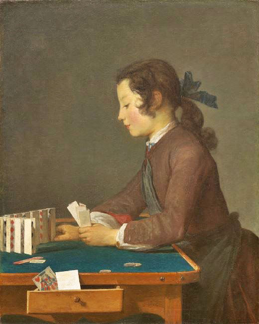 House Of Cards by Jean-Baptiste-Simeon Chardin