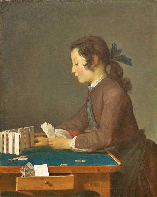 House Of Cards by Jean-Baptiste-Simeon Chardin