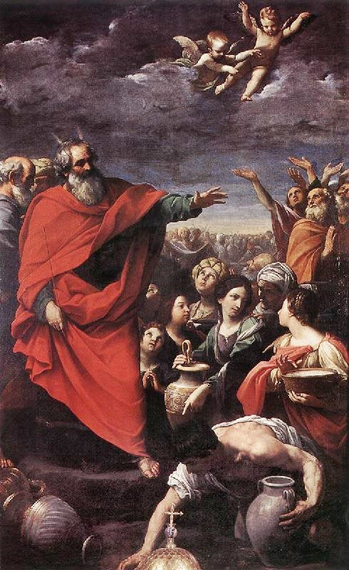 The Gathering Of The Manna by Guido Reni
