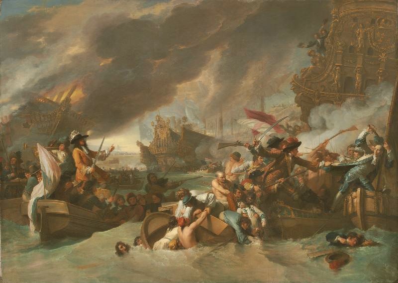 The Battle Of La Hogue by Benjamin West