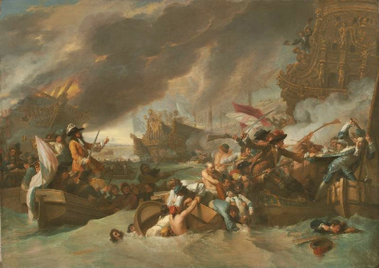 The Battle Of La Hogue by Benjamin West