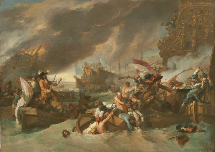 The Battle Of La Hogue by Benjamin West