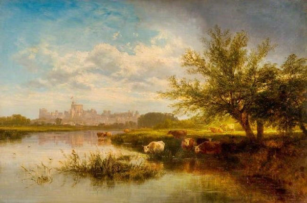 Windsor Castle From The Thames by George Cole