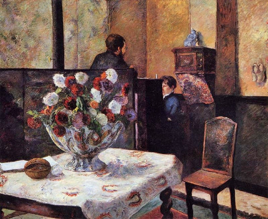 Interior Of The Painter’S House, Rue Carcel by Paul Gauguin