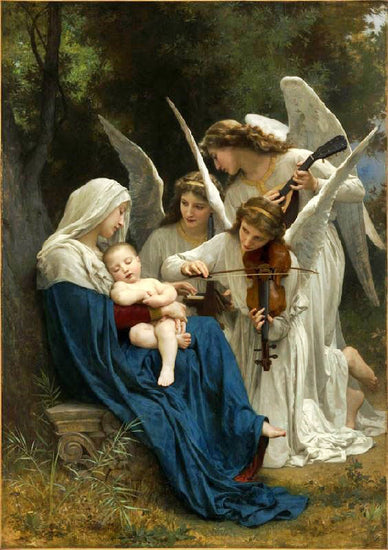 Song Of The Angels, Large Version by William Bouguereau