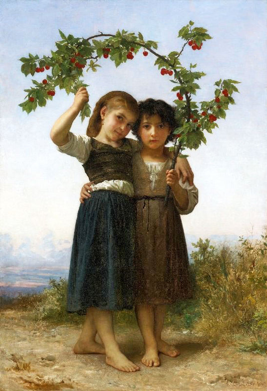The Cherry Branch by William Bouguereau