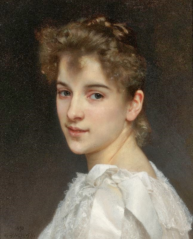 Portrait Of Gabrielle Drienza by William Bouguereau