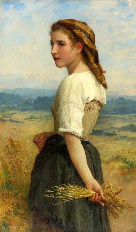 The Gleaning Girl by William Bouguereau