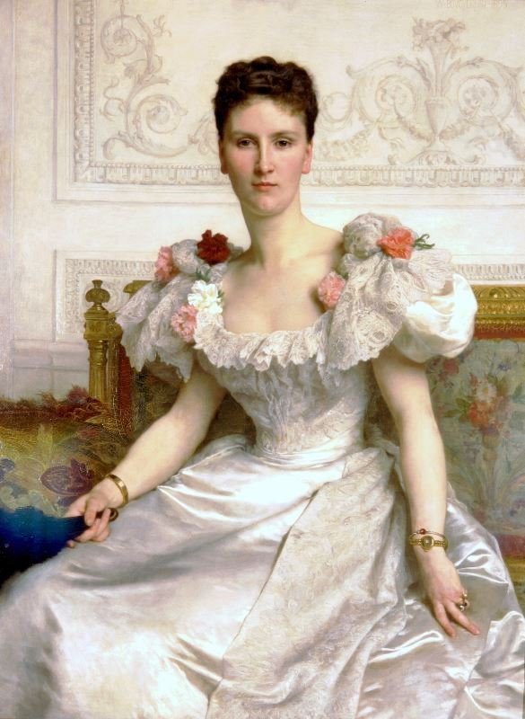 Portrait Of Madame La Comtesse De Cambaceres by William Bouguereau