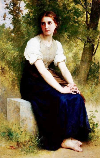 The Song Of The Nightingale by William Bouguereau