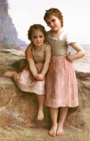 Sisters On The Shore by William Bouguereau