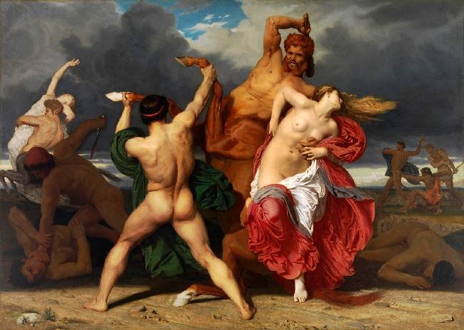 The Battle Of The Centaurs And Lapithae by William Bouguereau