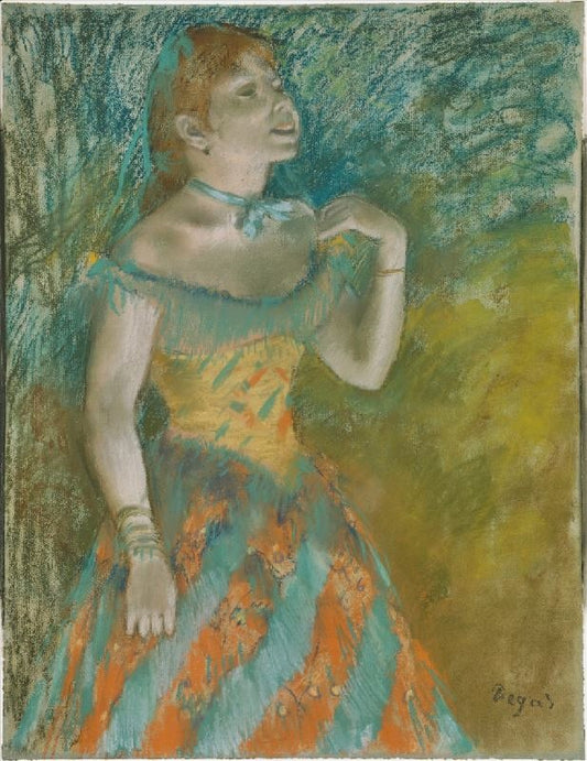 Singer In Green by Edgar Degas