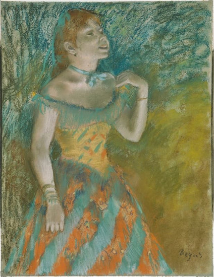 Singer In Green by Edgar Degas