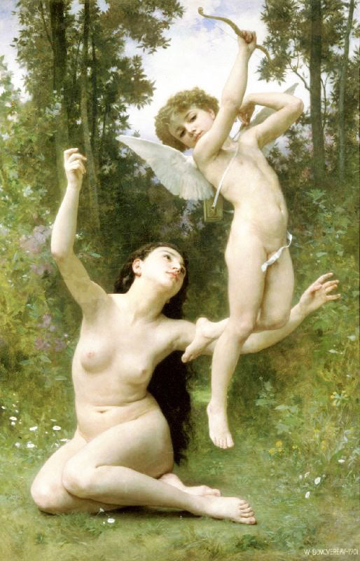 Flight Of Love by William Bouguereau