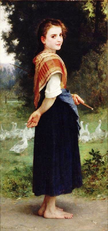 The Goose Girl by William Bouguereau