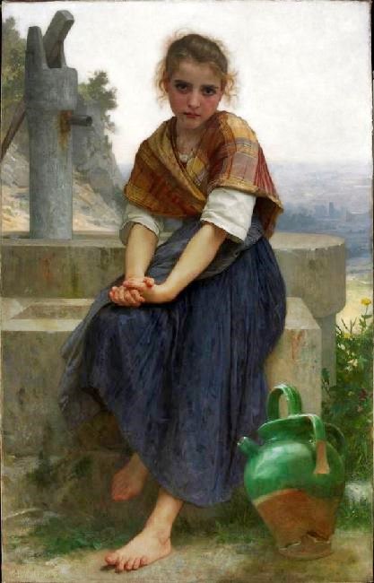 The Broken Pitcher by William Bouguereau