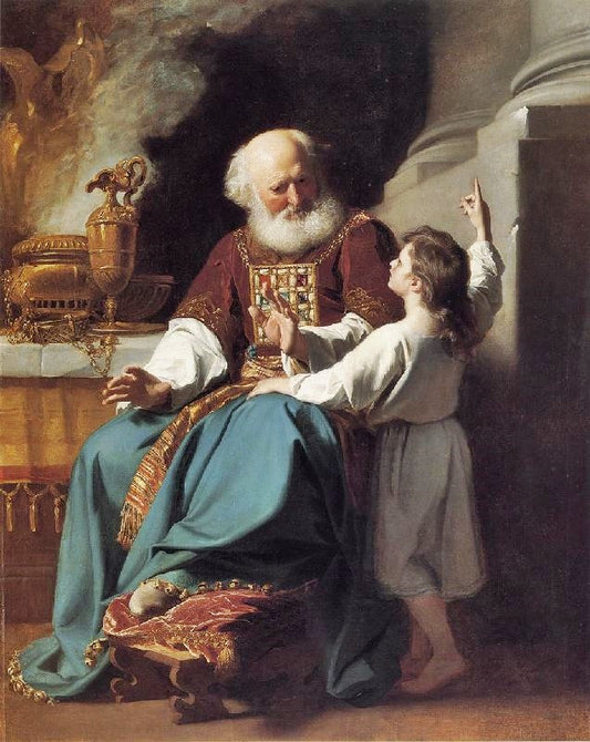 Samuel Reading To Eli The Judgments Of God Upon Eli’S House by John Singleton Cople