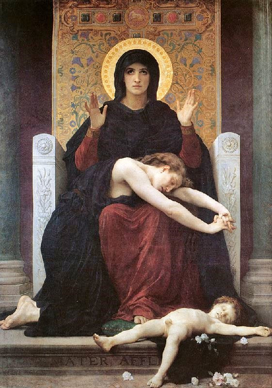 The Virgin Of Consolation by William Bouguereau