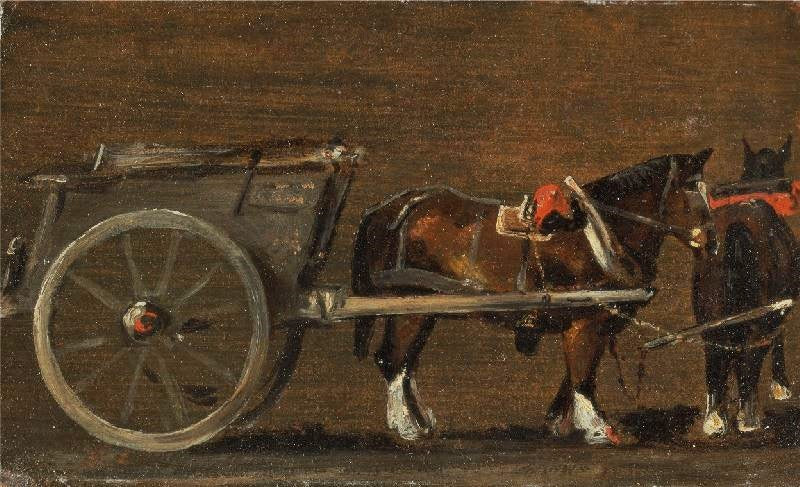 HORSE AND CART (STUDY FOR THE CART IN ’STOUR VALLEY AND DEDHAM VILLAGE, 1814’)