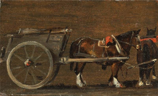 Horse And Cart (Study For The Cart In ’Stour Valley And Dedham Village, 1814’) by John Constable