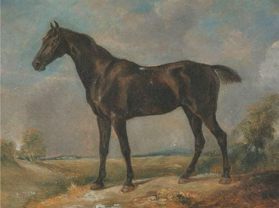 Golding Constable’S Black Riding Horse by John Constable