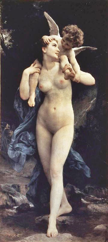 Youth And Cupid by William Bouguereau