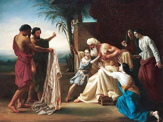 Jacob Receiving The Tunic Of His Son by William Bouguereau