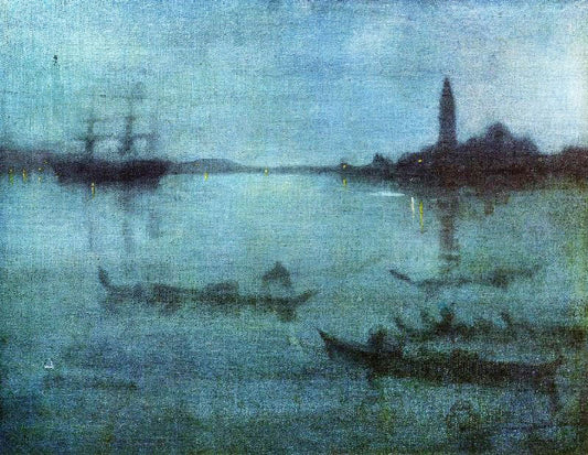 Nocturne In Blue And Silver: The Lagoon, Venice by James Abbott McNeill Whistler