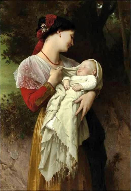 Maternal Admiration by William Bouguereau