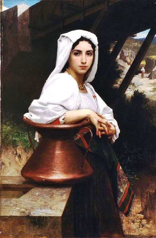 Italian Girl Drawing Water by William Bouguereau