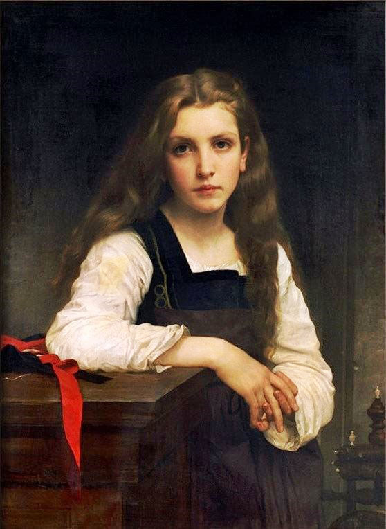 The Fair Spinner by William Bouguereau