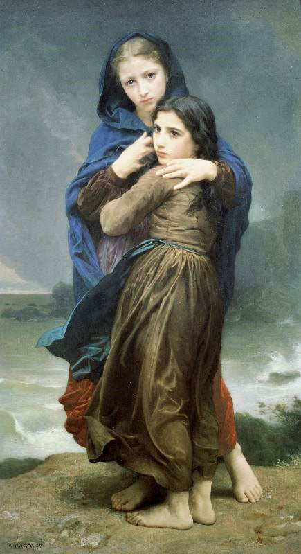 The Storm (Large Version) by William Bouguereau